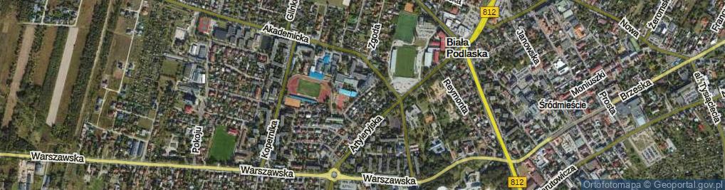 Zdjęcie satelitarne Piękna ul.